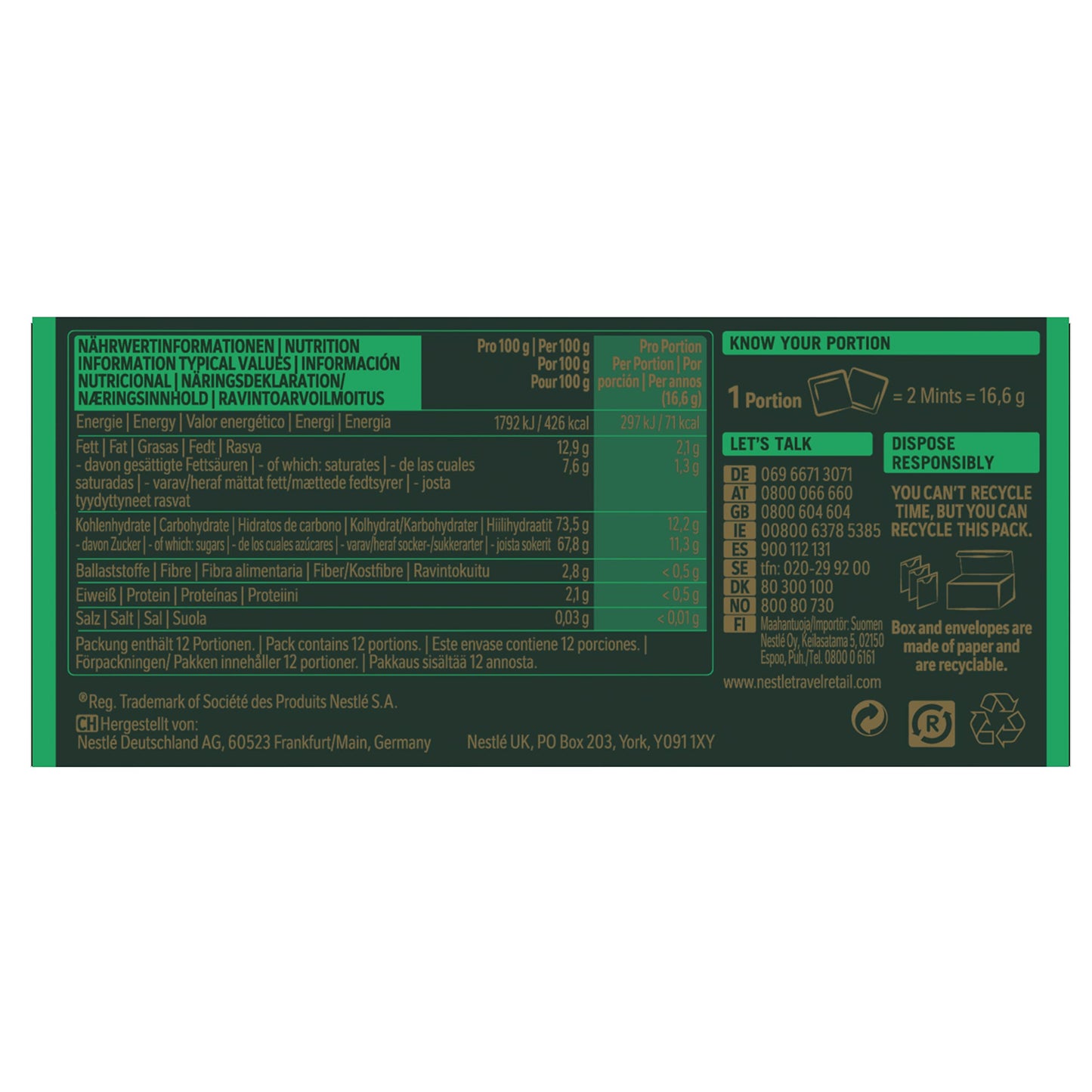Nestle After Eight Mint Chocolate Thins-200g