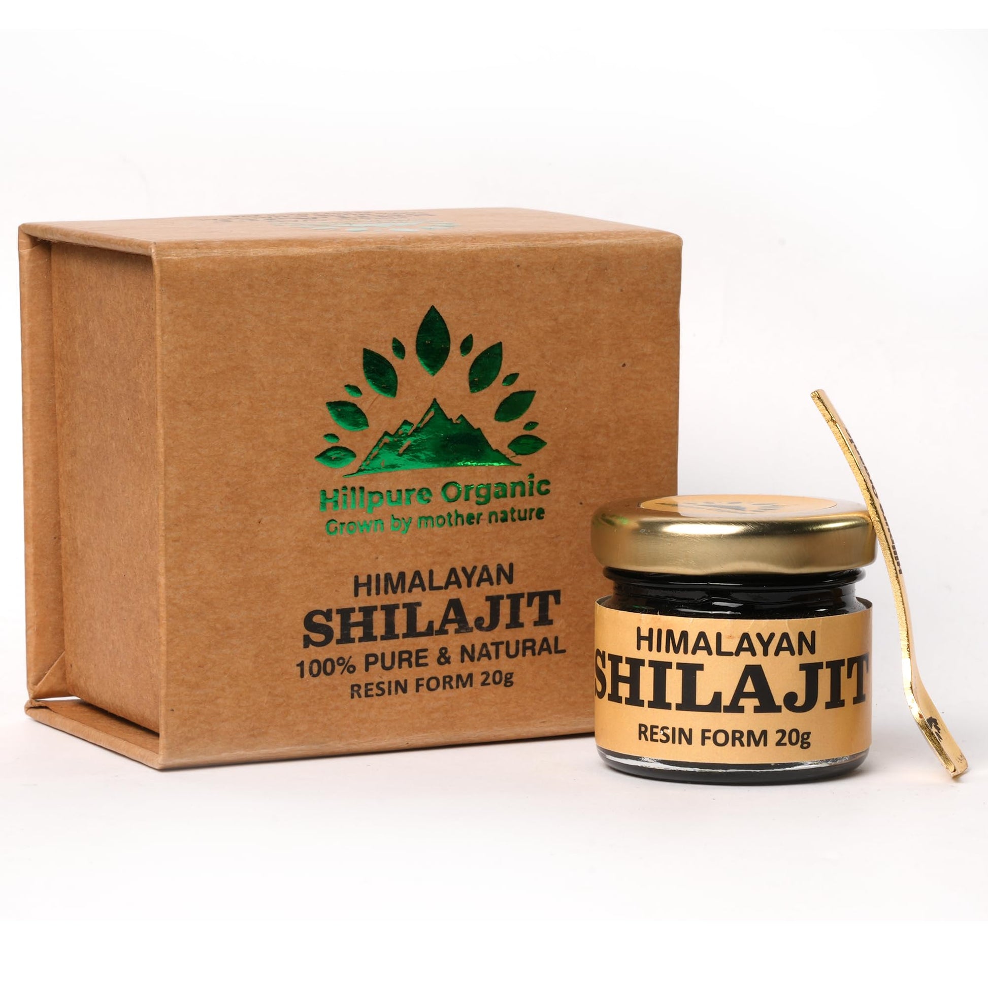 Hillpure Organic Himalayan Shilajit Resin | For Men and Women | Strength | Stamina | Focus | Vitality | 20 GM