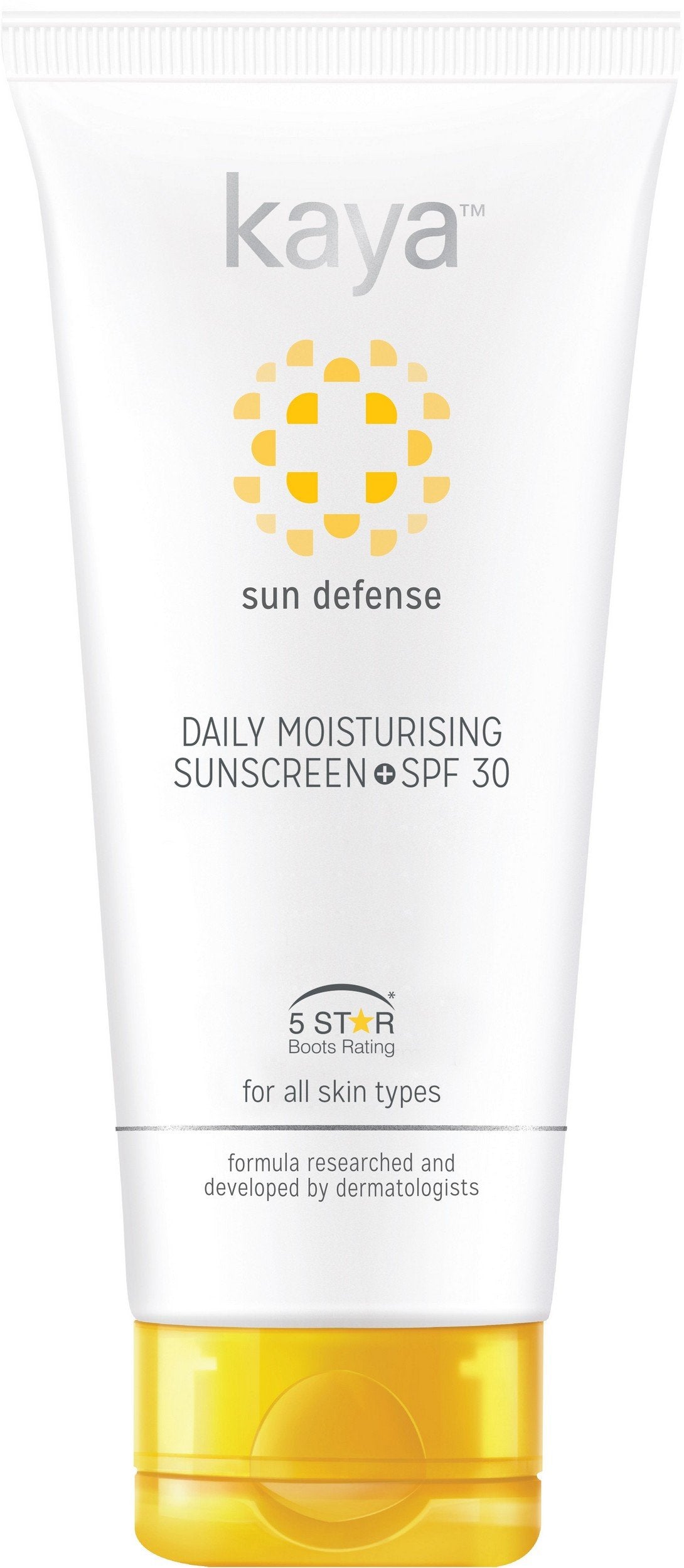 Kaya Clinic Daily Moisturizing Sunscreen Cream SPF30 75ml | 5 Star Boots Rating | UV Protection | Hyin | Lightweight | Non Sticky | For All Skin Types