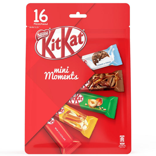 Nestle Kitkat Mini Moments 16 Pcs, 272.5g (Milk Chocolate, Caramel, Hazelnut, Mocha)