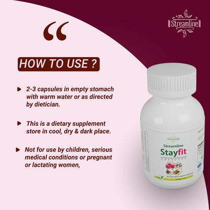 Streamline Stayfit Multivitamin Capsules | Plant-based with Ginseng & Elderberry | Immune Support Caorts Mood, Bone, Joints & Energy | 120 Veg Capsule