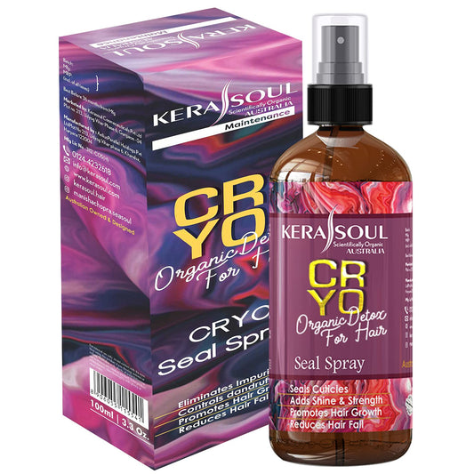 KERASOUL Heat Protection Serum for Hair Fall Reduction, Growth, Shine & Strength Organic Sulphate-fr& Enriched with Vitamin E Ideal for Women (100 ml)