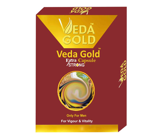 VEDA GOLD Extra Strong Ayurvedic Capsules for Men | A Herbal Formula For Men(10 Capsules)