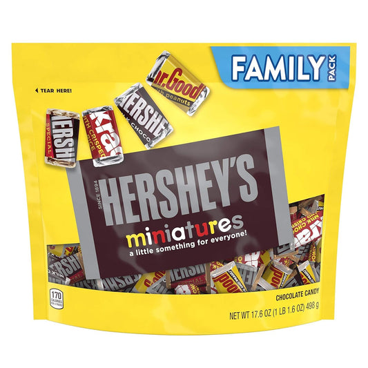 HERSHEY'S Miniatures Bag 498G, Pack of 1, Multicolour