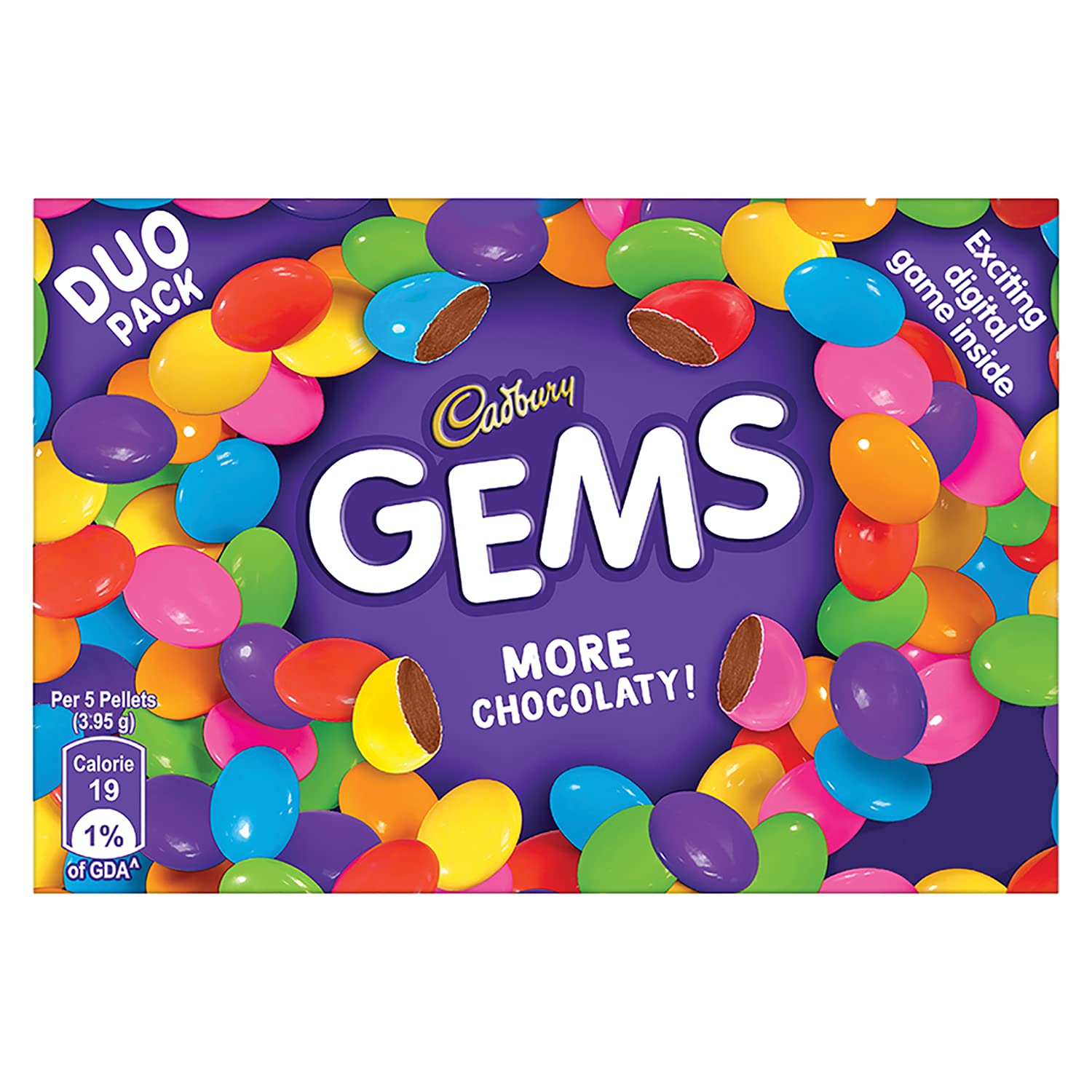 Cadbury Gems Chocolate, 17.8g (Pack of 12)