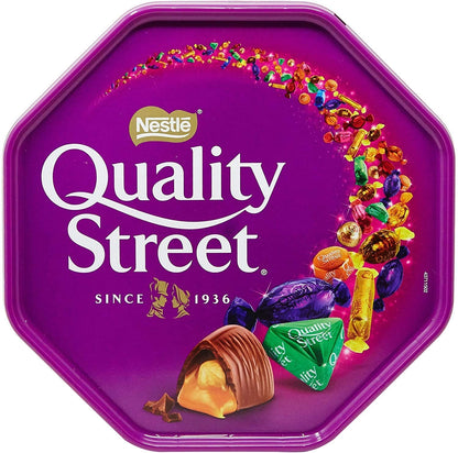 Nestle Quality Street Assorted Milk and Dark Chocolate and Toffees Tub, 650g