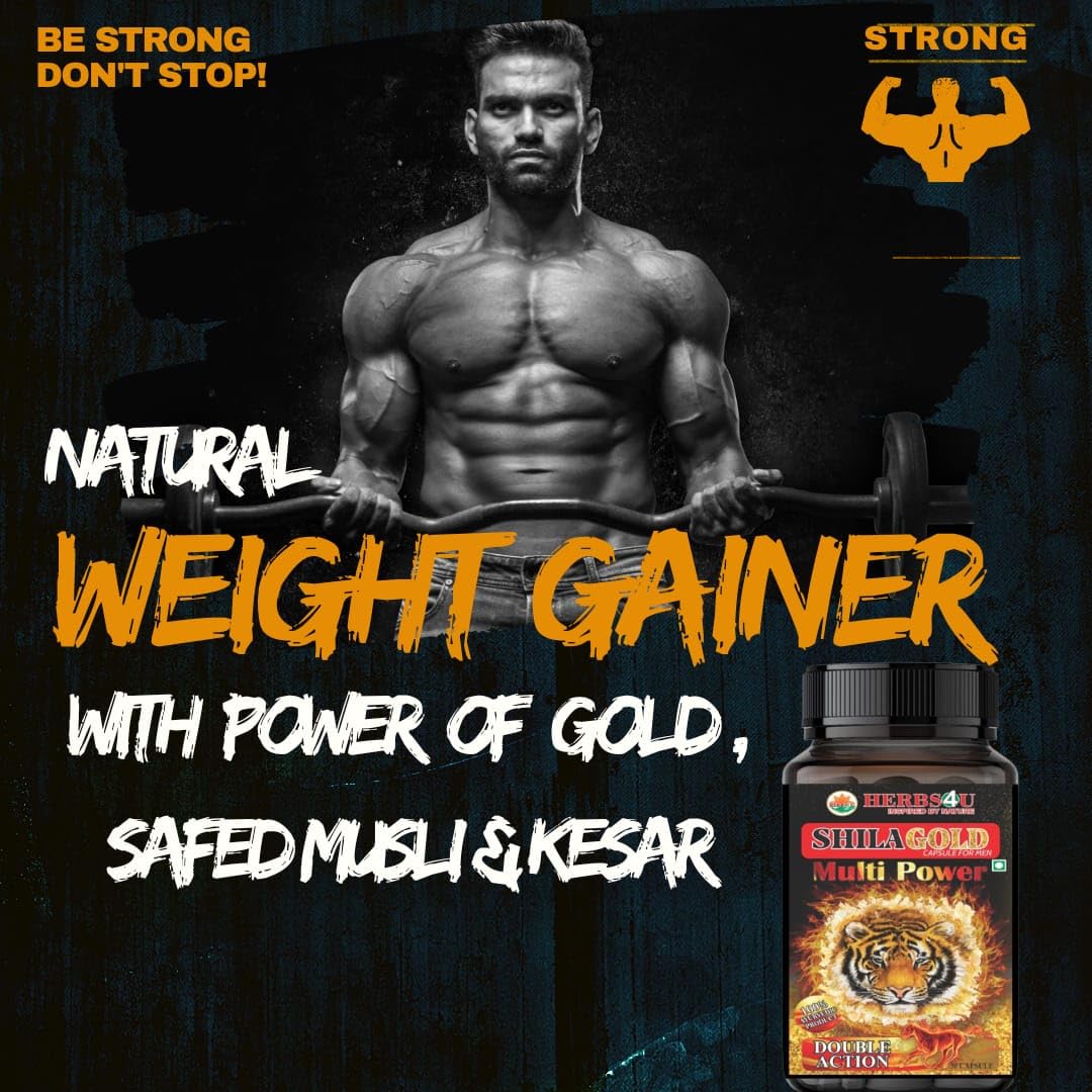 SHILAGOLD Capsules for Men Extra Power Contains 24 Carat Gold and Shilajit Increase Long Performance Stamina