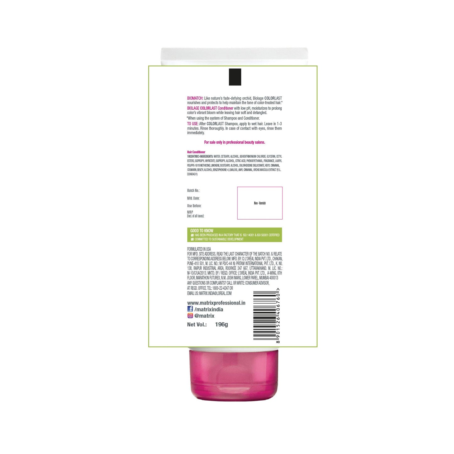 BIOLAGE Colorlast Conditioner& Biolage Smoothproof Deep Smoothing 6-In-1 Professional Hair Serum