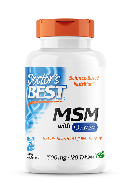 Doctor's Best MSM (1500 mg) Tablets, 120-Count