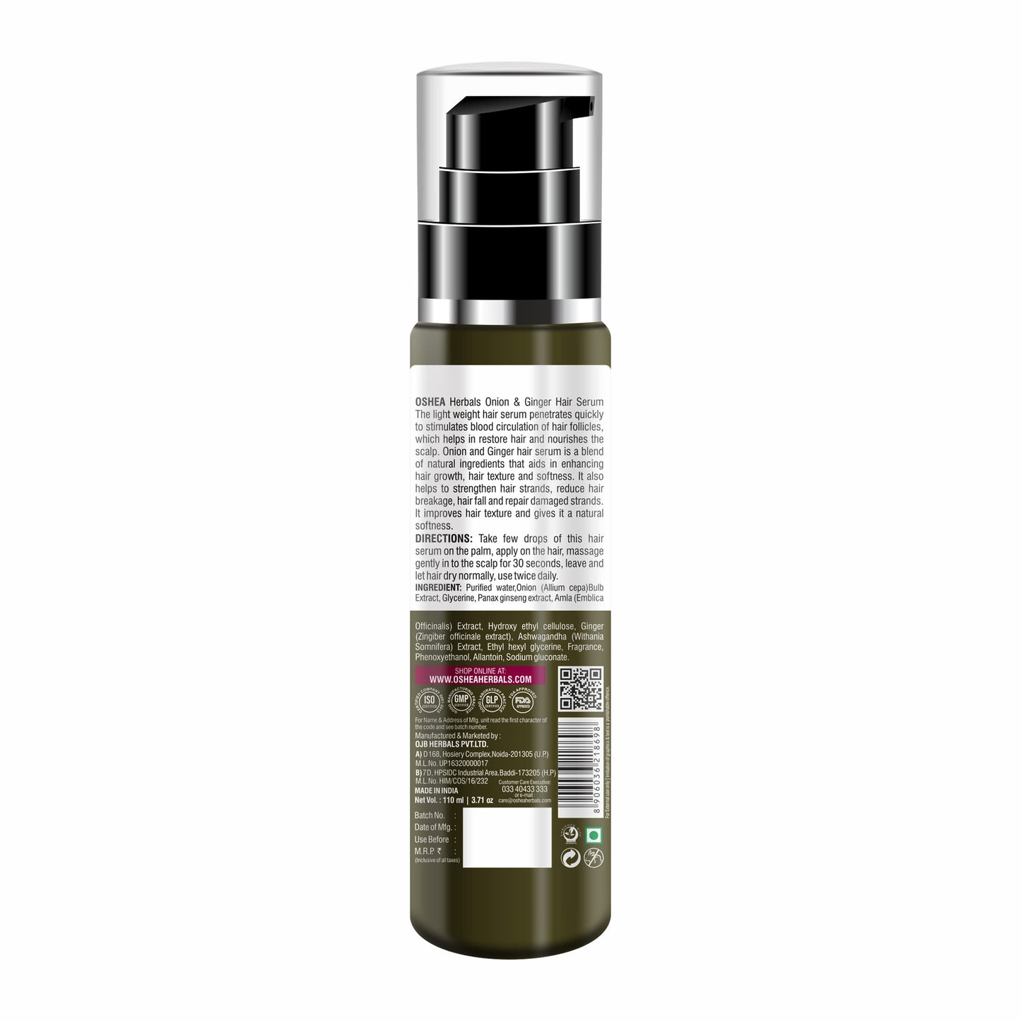 Oshea Herbals Onion And Ginger Hair Serum- 110ML