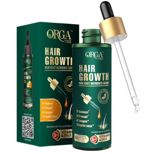 Orgatre Hair Growth Serum | Anti Hairfall Control Solution With Redensyl, Anagain, Procapil Rosemary & Care your hair | For men & Hair serum for women