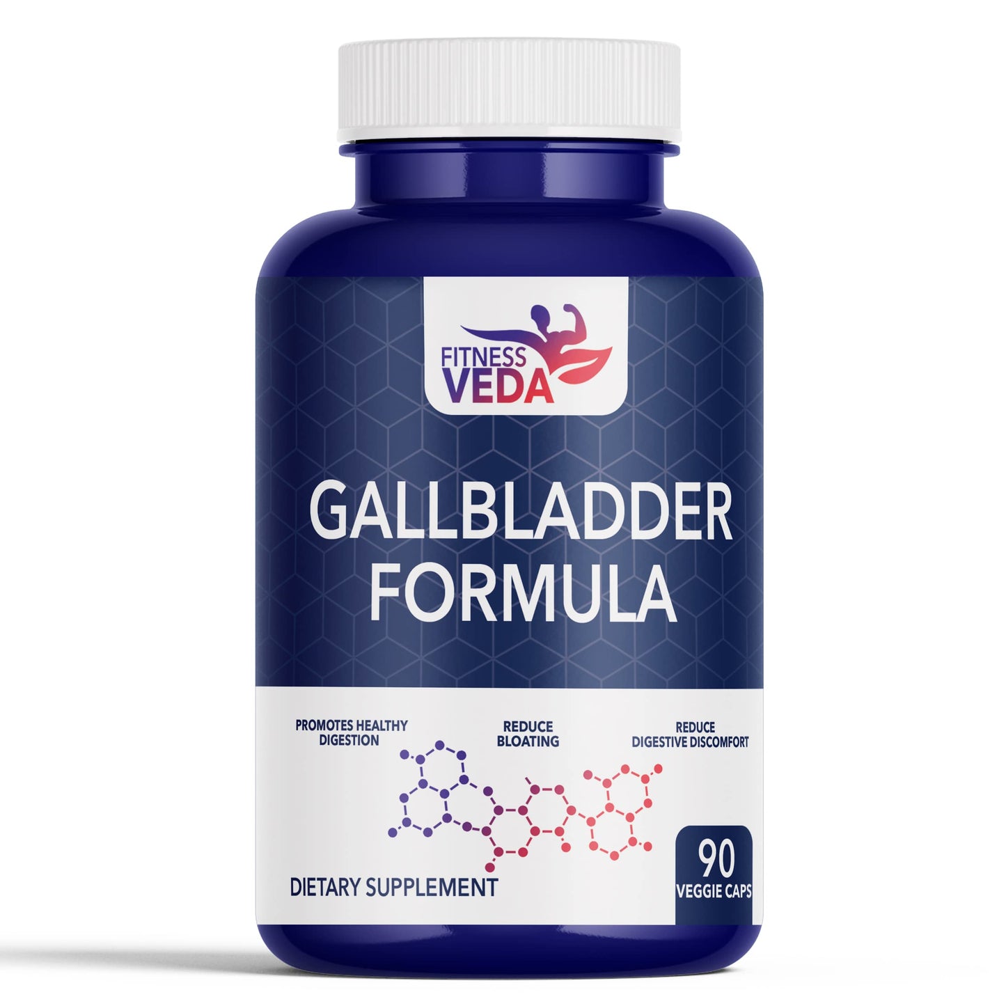 FITNESSVEDA Gallbladder Formula Supplement 90 Capsules