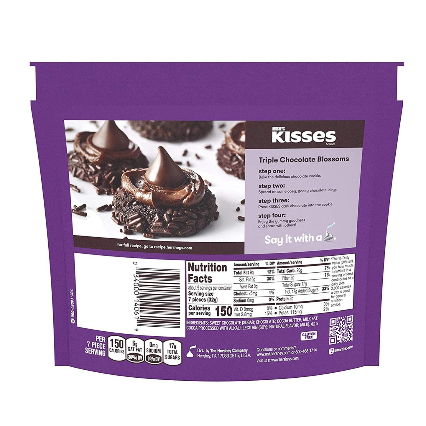 Hershey's Kisses Special Dark Chocolate, 2 X 283 g