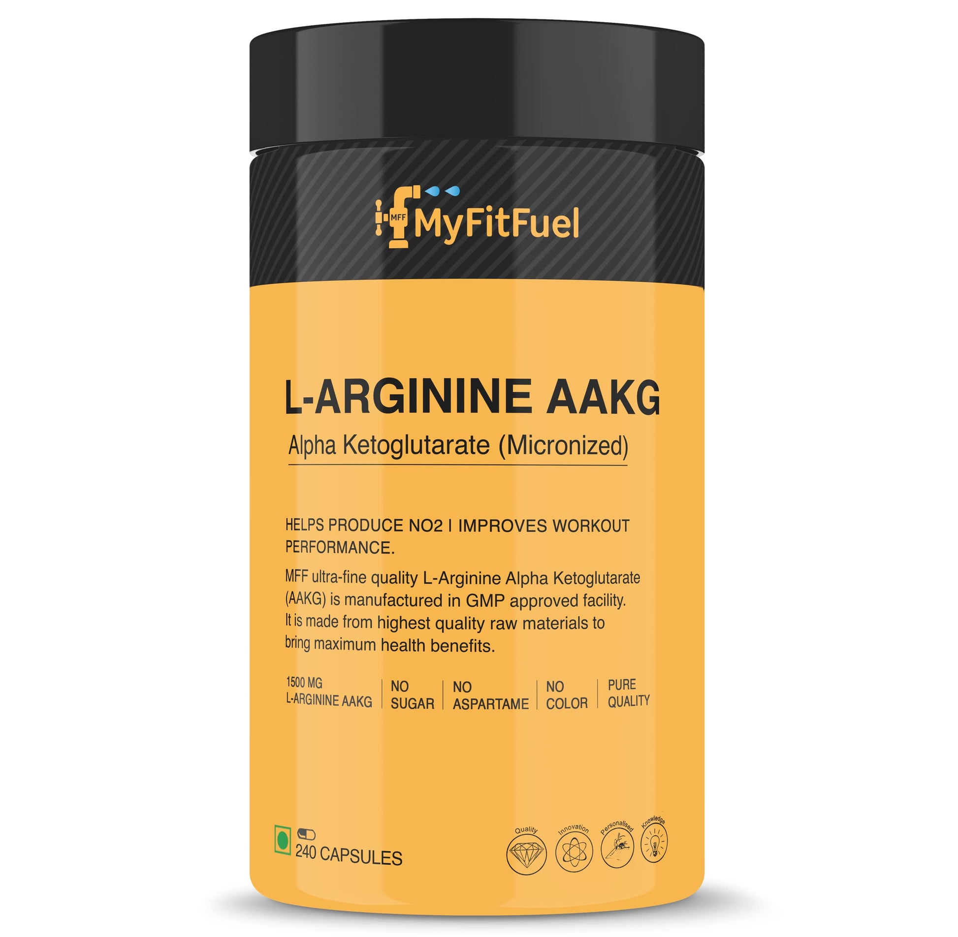 MyFitFuel L-Arginine Alpha-Ketoglutarate (AAKG) (1500 mg) 240 Capsules