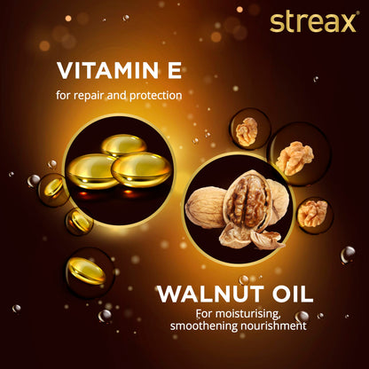 Streax Hair Serum 125ml, Vitalized with Walnut Oil, For Hair Smoothening & Shine, For Dry & Frizzy Hair