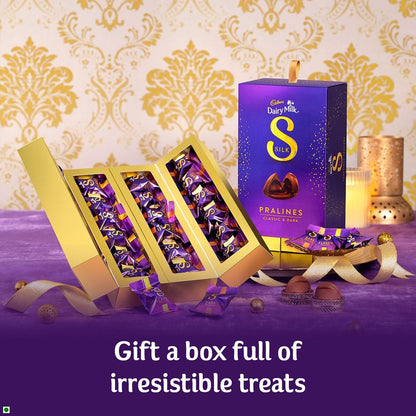 Cadbury Dairy Milk Silk Pralines Chocolate Gift Box,  264 g