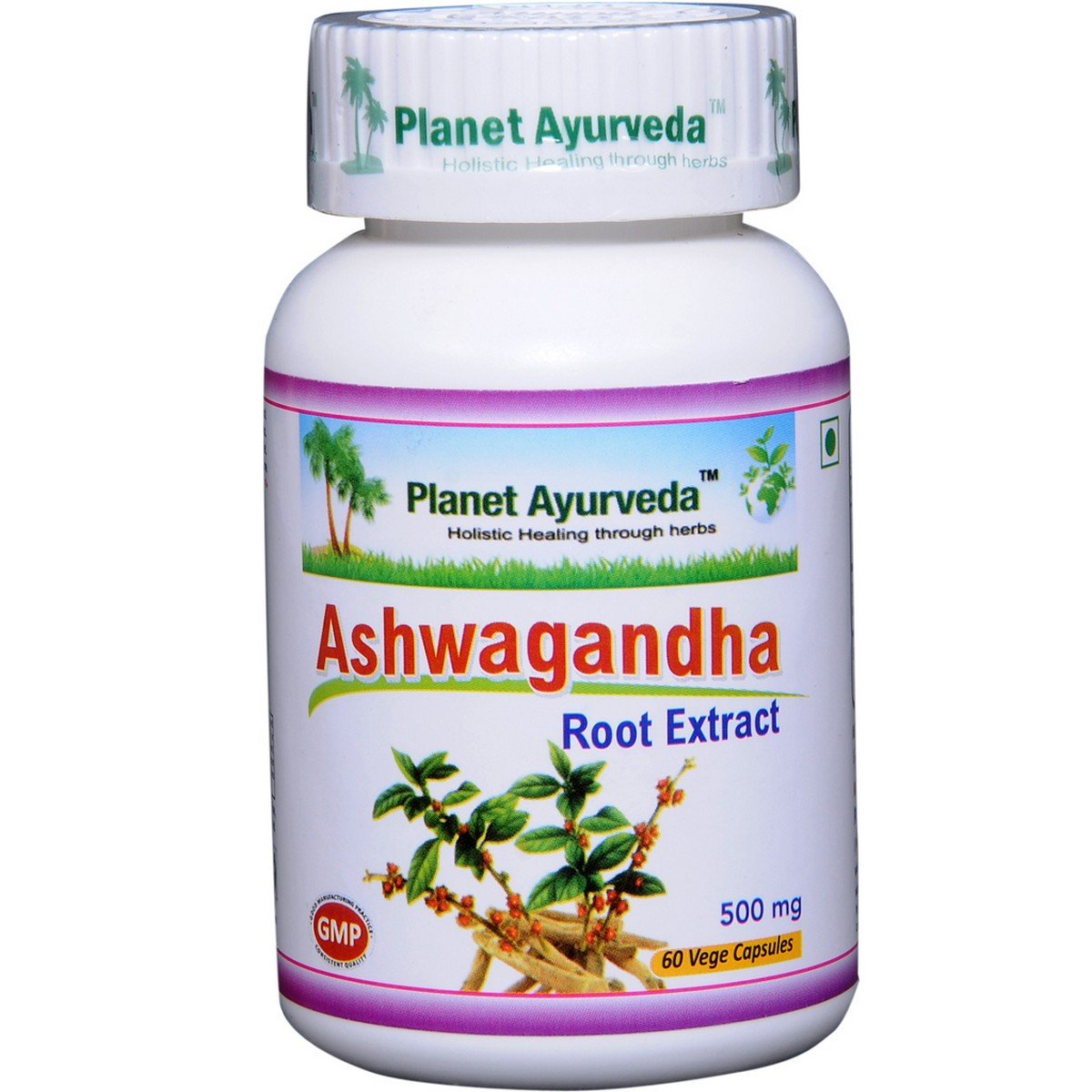 Planet Ayurveda Ashwagandha Capsules - 60 Capsules | Boost Energy and Reduce Stress