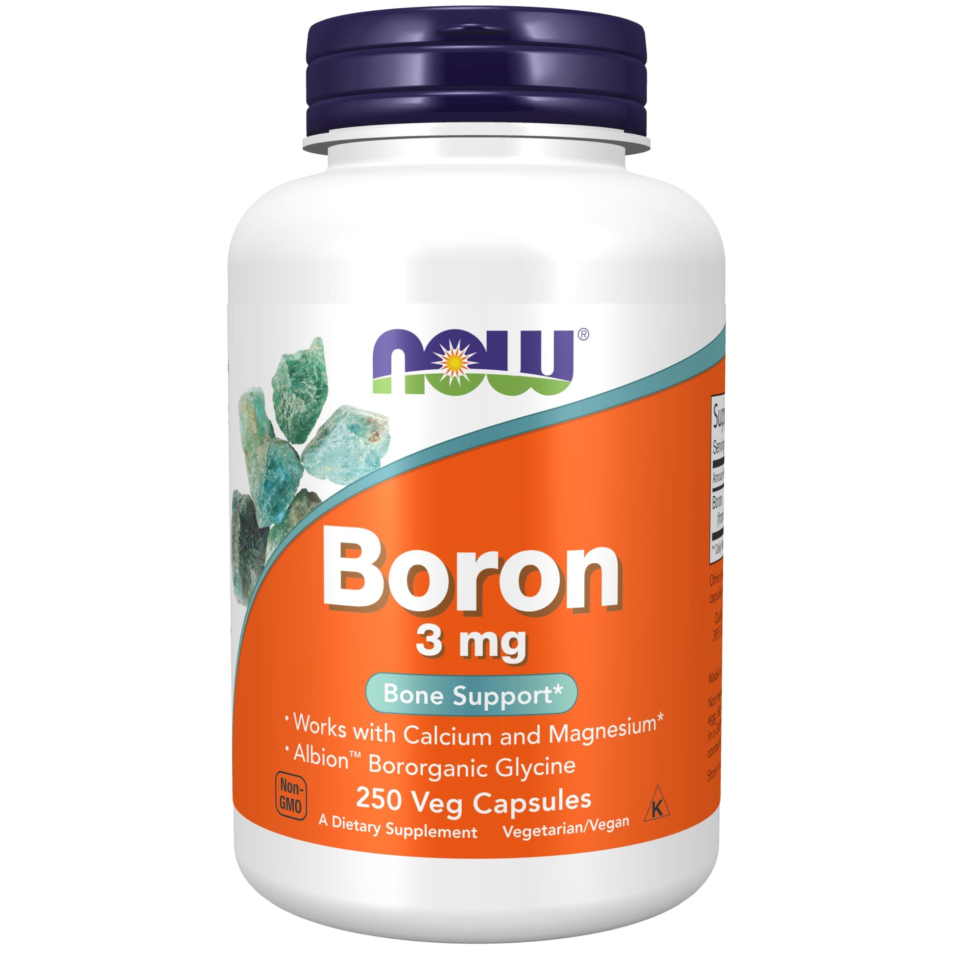 Now Foods Boron 3 Mg - 250 Capsules