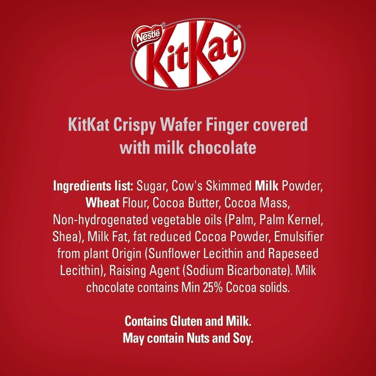 KIT KAT Crispy Wafer Finger Covered with Milk Chocolate, 110g