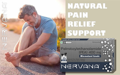 Nervana High Absorption Micronized Palmitoylethanolamide 400mg (PEA) | Body Own Anti Inflammatory, Nents for men and women -30 Capsules Leewell Pharma