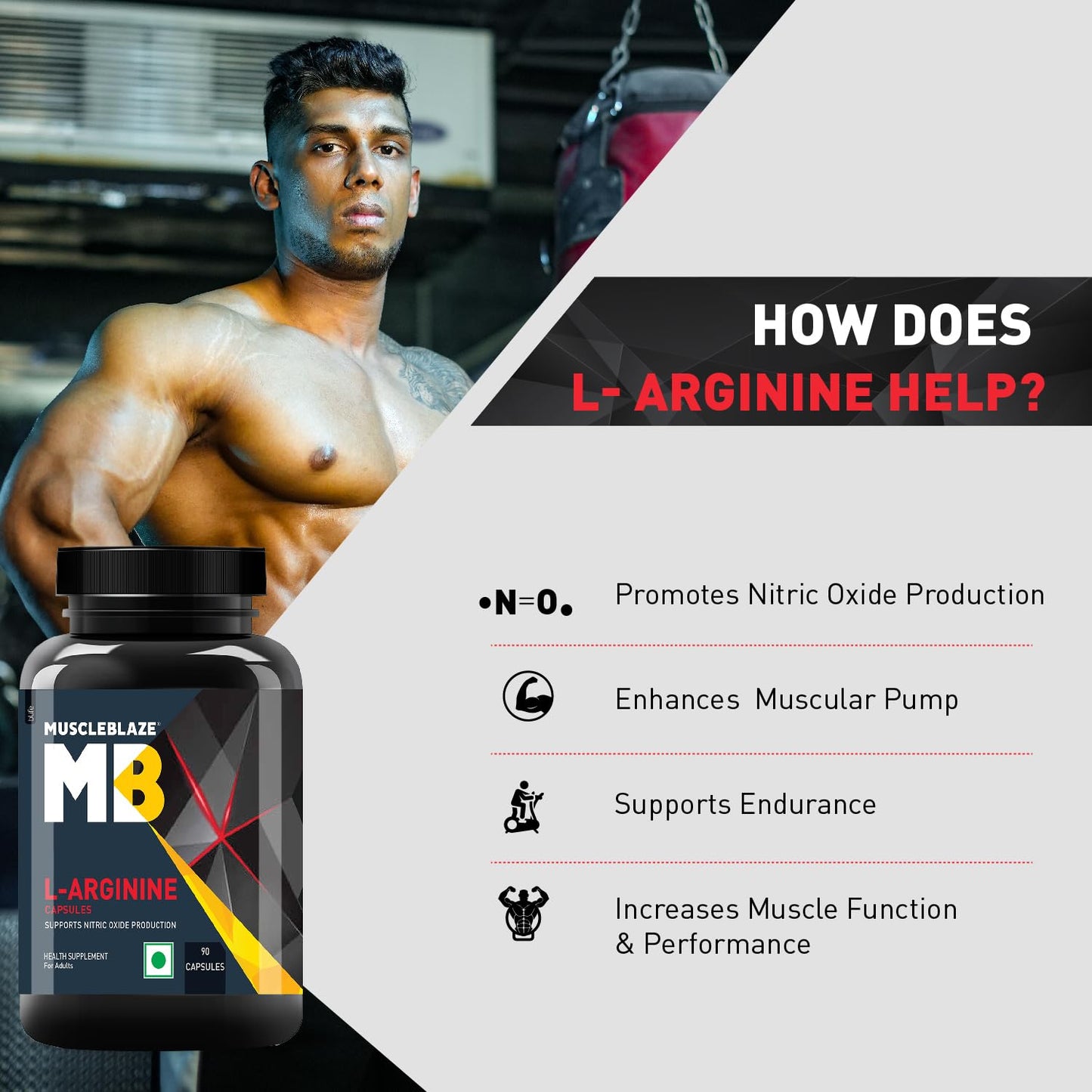 Muscleblaze L-Arginine - 90 Capsule