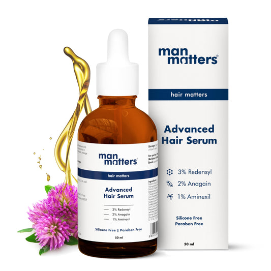 Man Matters Advanced Hair Growth Serum | With 23% Actives | Redensyl, Anagain, Aminexil, Rosemary Oity & Thickens Hair | Paraben & Sulfate Free | 50ml