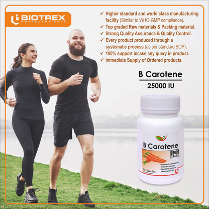 Biotrex Nutraceuticals Beta Carotene 25000Iu - 60 Capsules