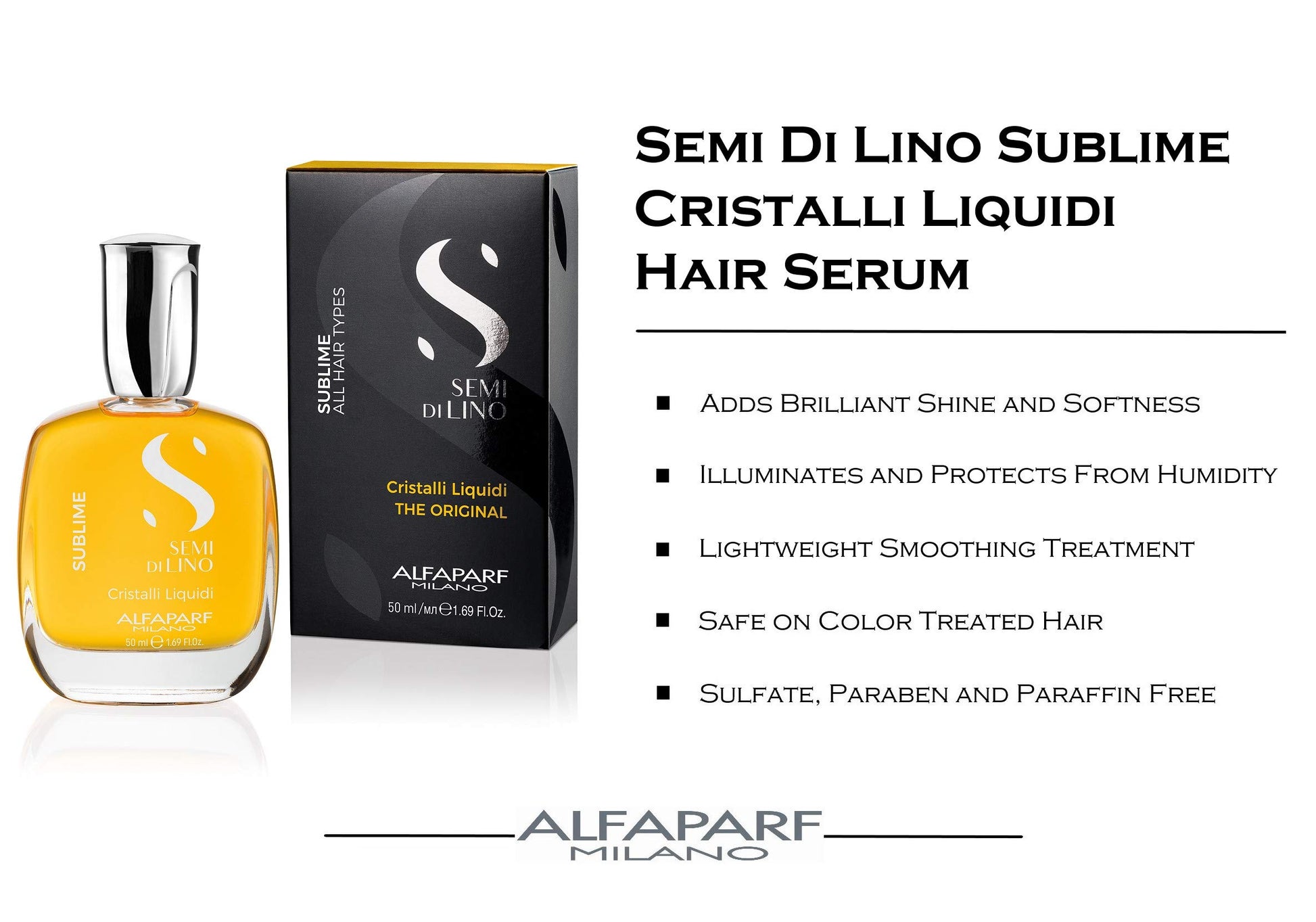 Alfaparf Milano Sublime Cristalli Liquidi Hair Oil with Thermal