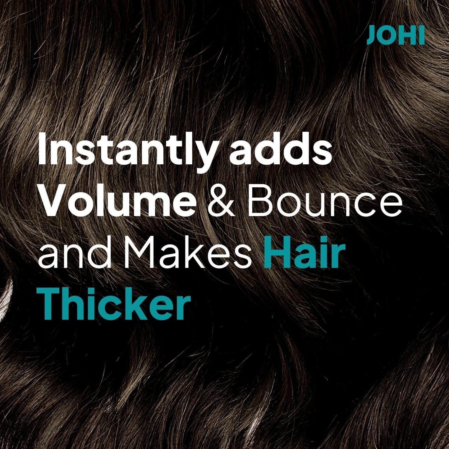 Johi Volumizing Hair Serum, Adds Volume & Shine, Lightweight & Non greasy, Enriched With ACB Pisum Snd Keranutri™, Suitable For All Hair Types, 100 ml