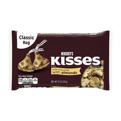 Hershey's Kisses Milk Chocolate With Almonds, 311g