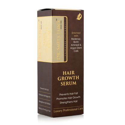 DR. SMITA JAIN'S Hair Growth Serum | Advanced Fortified Formulation With Redensyl, Aminexil, Biotin For Hair Fall Control | For Men & Women | 60ml