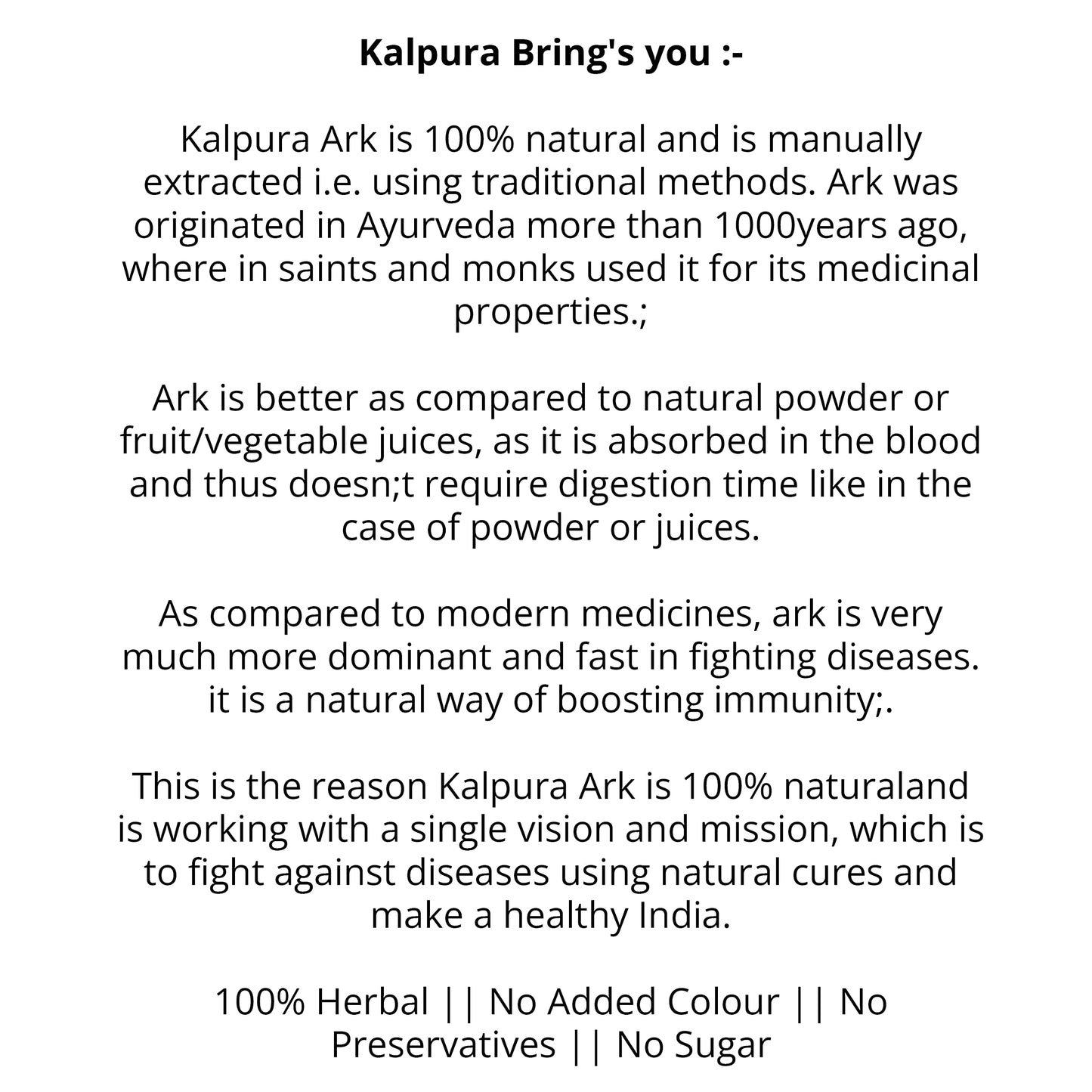 Kalpura Punarnava Ark - 500 ML