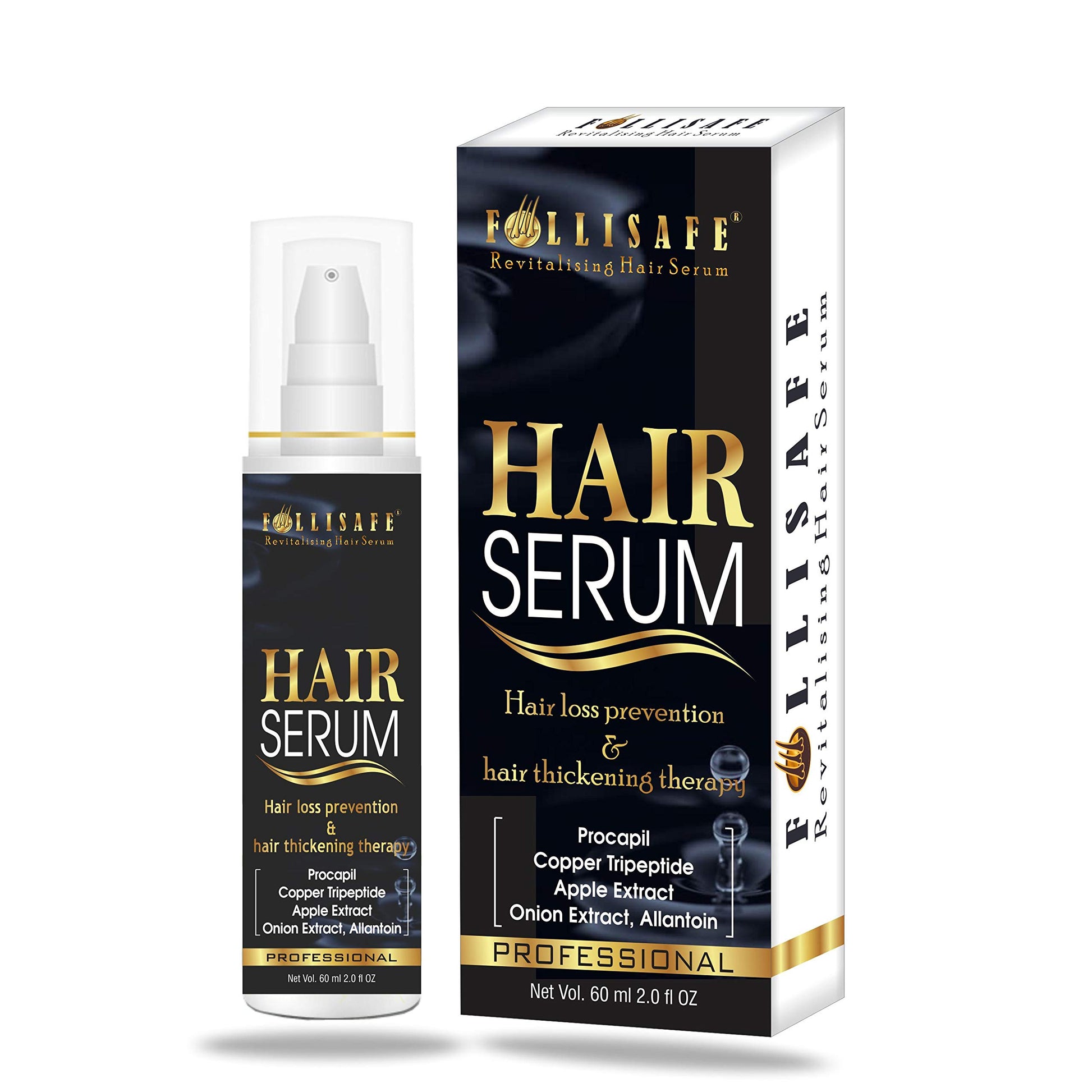 Folllisafe Hair grow Serum Peptides & Growth Factors 60 ml