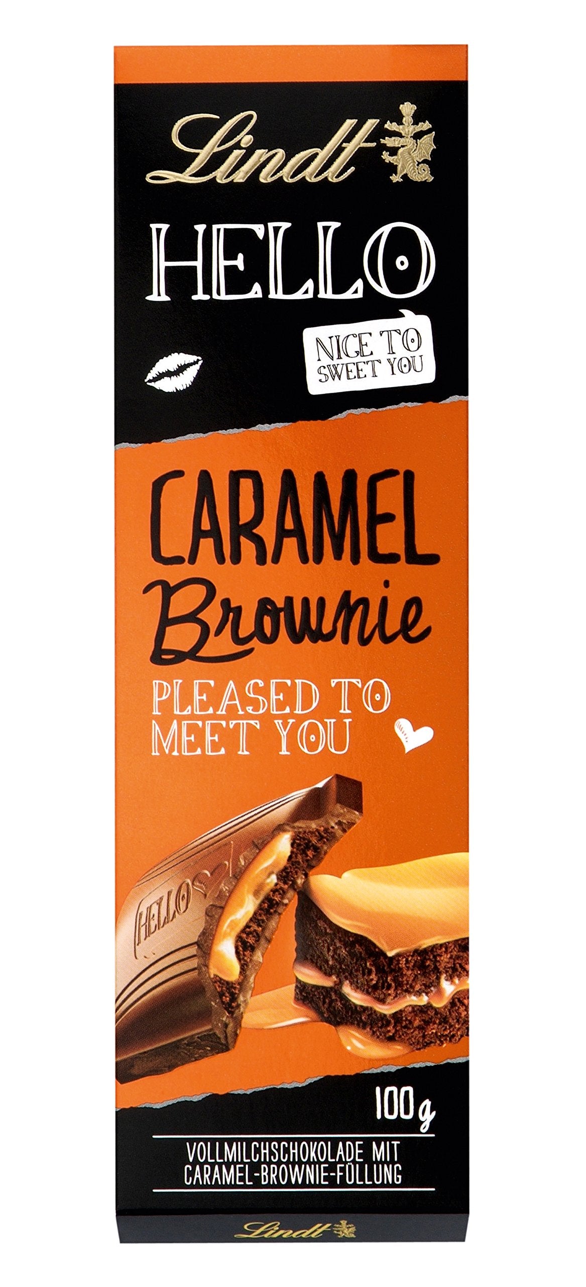 Lindt Caramel Brownie Milk Chocolate - 100 Grams