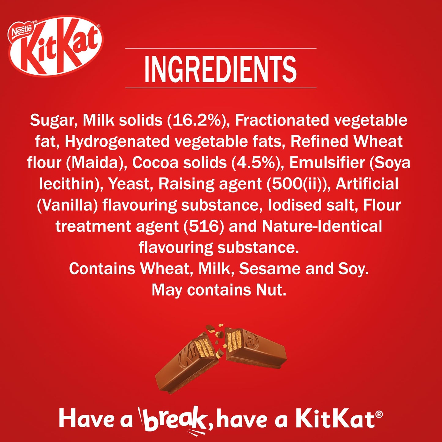 Nestlé Kitkat Bars 28.5g- 3 Fingers