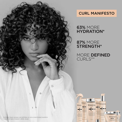 KERASTASE Curl Manifesto Gelee Curl Contour Hair Serum | Enhances Curl Definition Without Crunch | Ater | For All Wavy, Curly, Very Curly & Coily Hair