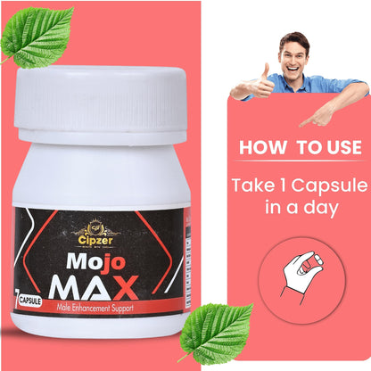 Cipzer Mojo Max - Boost Energy & Vitality | Ayurvedic Formula| 7 capsules